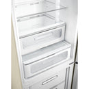 Grade A Smeg 331 Litre Fifties Style Right Hand Hinge 70/30 Fridge Freezer - Cream