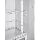Grade A Smeg 331 Litre Fifties Style Right Hand Hinge 70/30 Fridge Freezer - Pastel Blue
