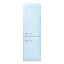 Grade A Smeg 331 Litre Fifties Style Right Hand Hinge 70/30 Fridge Freezer - Pastel Blue