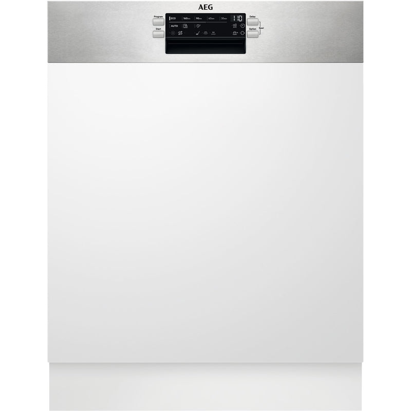 Grade B AEG 6000 SatelliteClean FEE63600ZM 13 Place Semi Integrated Dishwasher Stainless steel