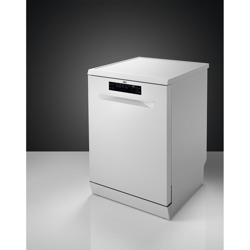 Grade B AEG Series 6000 SatelliteClean FFB53937ZW 14 PlaceFreestanding Dishwasher White