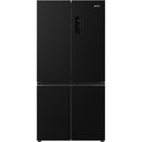Grade B Smeg 522 Litre Four Door Freestanding American Fridge Freezer - Dark Inox