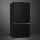 Grade B Smeg 522 Litre Four Door Freestanding American Fridge Freezer - Dark Inox