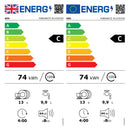 Grade A AEG Fully integrated 60cm AirDry , 13ps, 90 Minutes, AUTO Sense, Eco, Machine Care, Quick 30 Minutes, black control panel, C rated