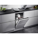 Grade A AEG Series 7000 GlassCare Integrated Slimline Dishwasher - D-Rated Black Control Panel
