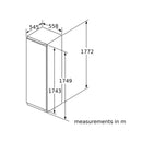 Grade A Bosch Series 4 GIN81VEE0G Integrated 212 Litre Freezer