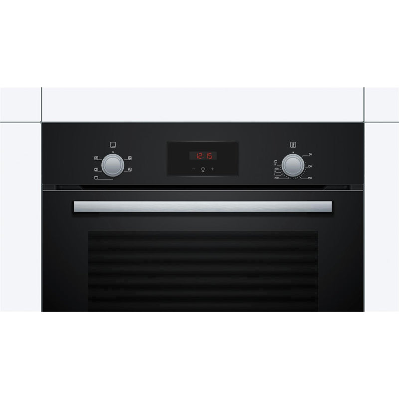 Grade A Bosch Series 2 HHF113BA0B 60cm Single Built In FElectric Oven Black