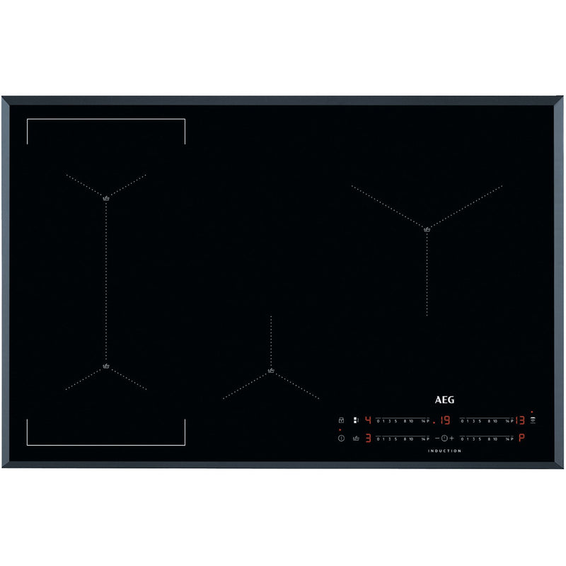 Grade A AEG IAE84421FB 78cm 4 Zone Induction Hob with Bridge Zone and SenseBoil