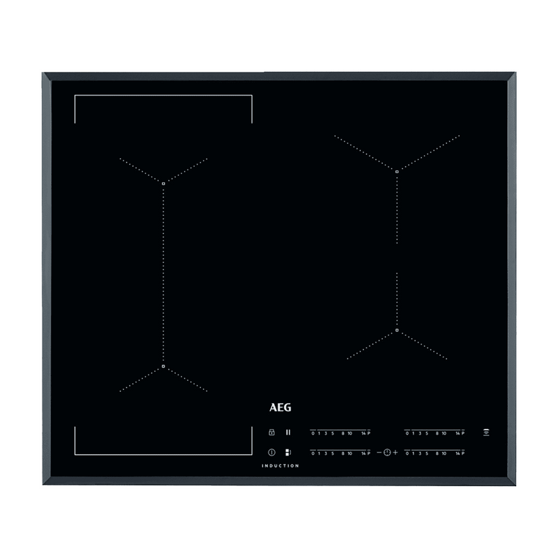 Grade A AEG IKE64441FB 60cm 4 Zone Induction Hob Black