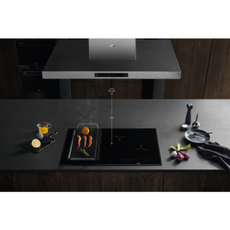 Grade A AEG IKE64441FB 60cm 4 Zone Induction Hob Black