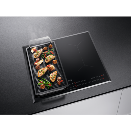 Grade A AEG MaxiSense IKE64450FB 60cm Touch Control 4 Zone Induction Hob Frameless