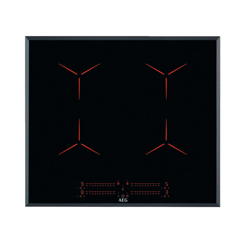 Grade C AEG 6000 Series IPE64551FB 60cm 4 Zone Induction Hob with Dual Bridge Zones