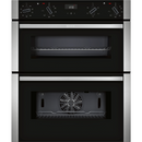 Grade A Neff N50 J1ACE2HN0B 60cm Double Built Under Electric Oven With LCD Display Stainless Steel