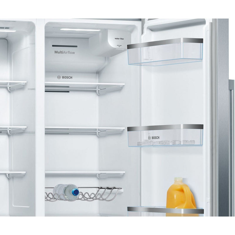 Grade A Bosch KAD93AIERG Freestanding 533 Litre Frost Free American Fridge Freezer Stainless steel