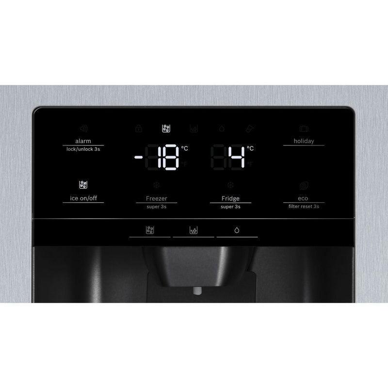Grade A Bosch KAD93AIERG Freestanding 533 Litre Frost Free American Fridge Freezer Stainless steel