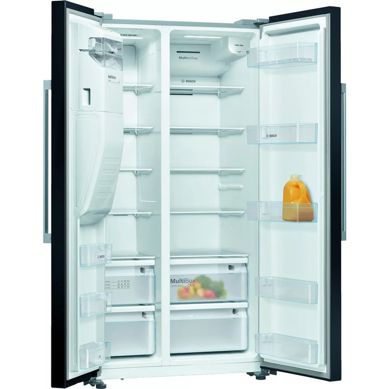 Grade C Bosch KAD93VBFPG Freestanding 533 Litre Frost Free American Fridge Freezer Black