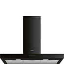 GRADE A1 - Smeg 90cm Chimney Cooker Hood - Black