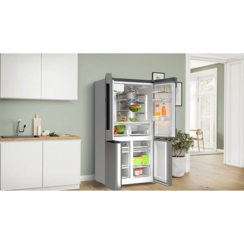 Grade B Bosch Series 6 KFD96APEA Freestanding 574 Litre Frost Free American Fridge Freezer Inox