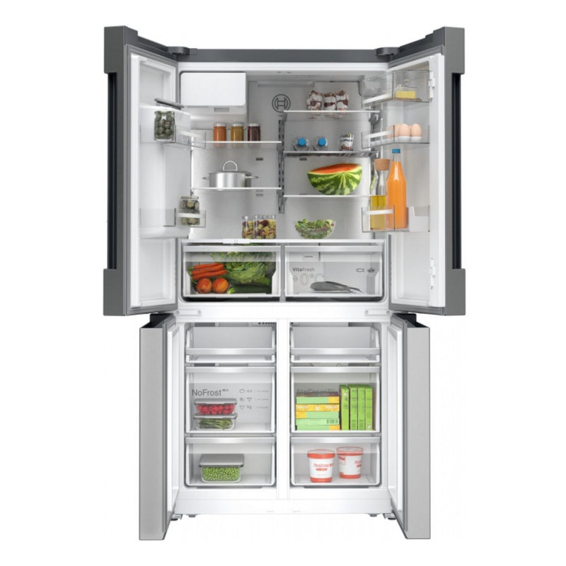 Grade B Bosch Series 6 KFD96APEA Freestanding 574 Litre Frost Free American Fridge Freezer Inox