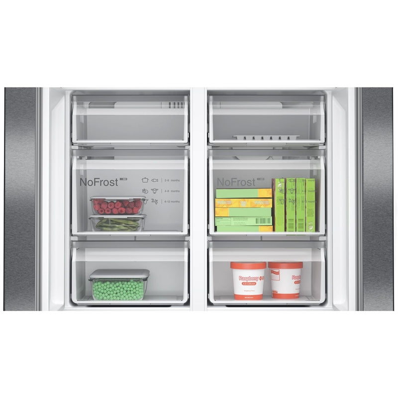 Grade B Bosch Series 6 KFN96AXEA 605 Litre Frost Free American Fridge Freezer Black