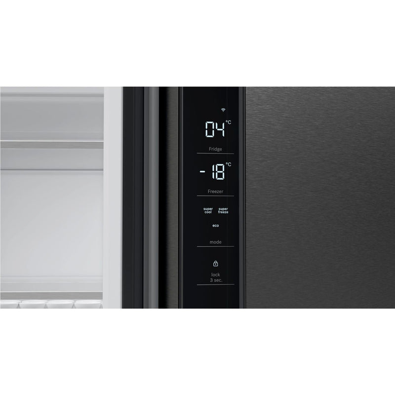 Grade B Bosch Series 6 KFN96AXEA 605 Litre Frost Free American Fridge Freezer Black