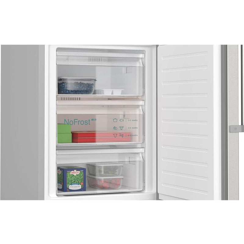 Grade B Siemens iQ500 363 Litre 70/30 Freestanding Fridge Freezer - Stainless steel