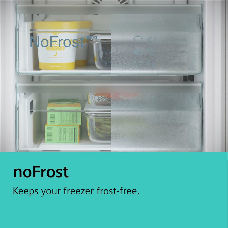 Grade B Siemens iQ300 KG49NXXDF Freestanding 440 Litre 60/40 Frost Free Fridge Freezer Black Stainless Steel