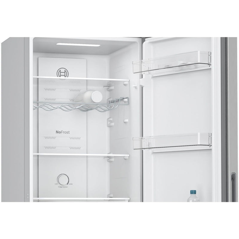 Grade A Bosch Series 2 KGN27NLEAG Freestanding 255 Litre 50/50 Frost Free Fridge Freezer Stainless Steel