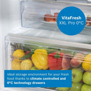 Grade C Bosch Series 4 321 Litre 60/40 Freestanding Fridge Freezer - Stainless Steel Look
