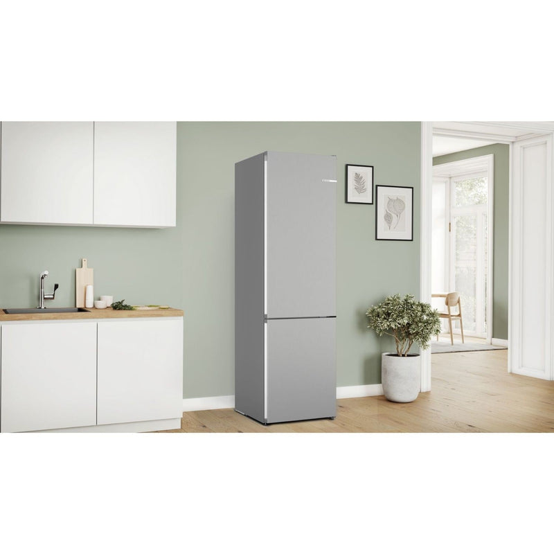 Grade B Bosch Series 4 KGN392LAFG Frestanding 399 Litre 70/30 Frost Free Fridge Freezer Stainless Steel