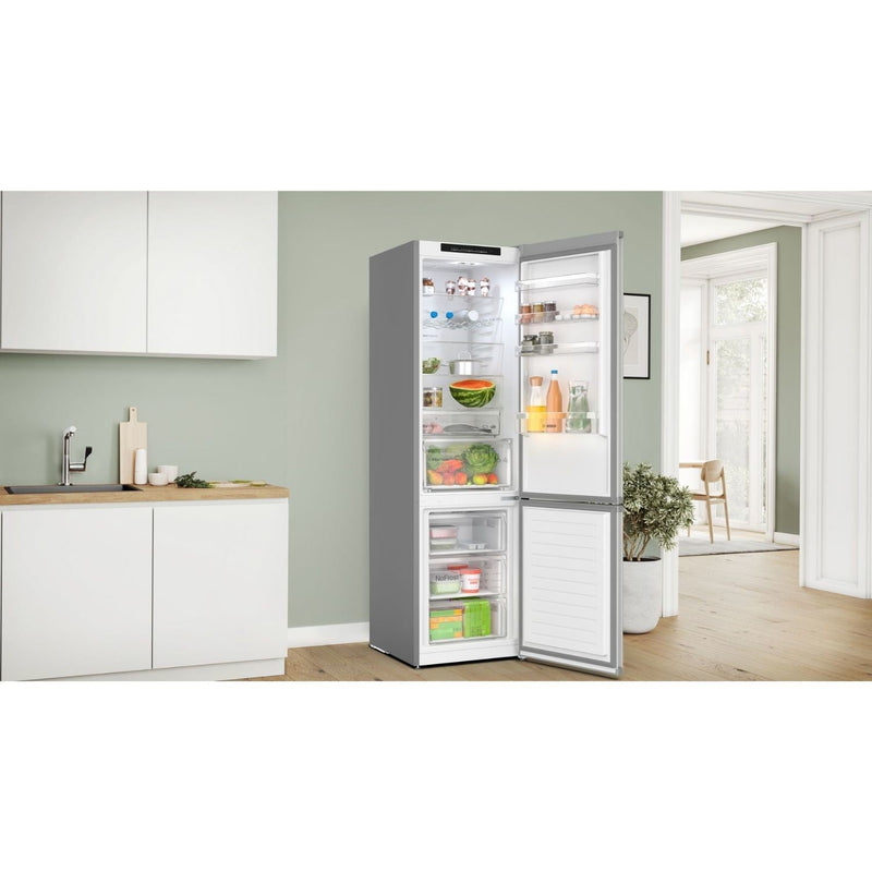 Grade B Bosch Series 4 KGN392LAFG Frestanding 399 Litre 70/30 Frost Free Fridge Freezer Stainless Steel