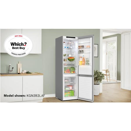 Grade C Bosch Series 4 KGN392LAF Freestanding 363 Litre 70/30 Frost Free Fridge Freezer Stainless Steel