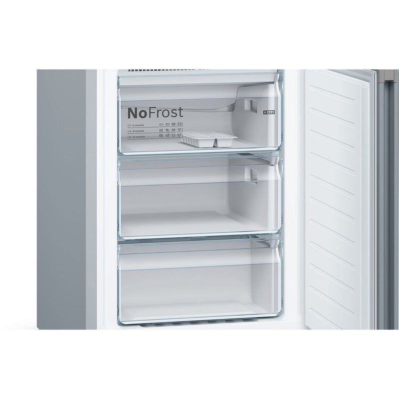 Grade B Bosch Series 4 366 Litre 70/30 Freestanding Fridge Freezer - Stainless Steel