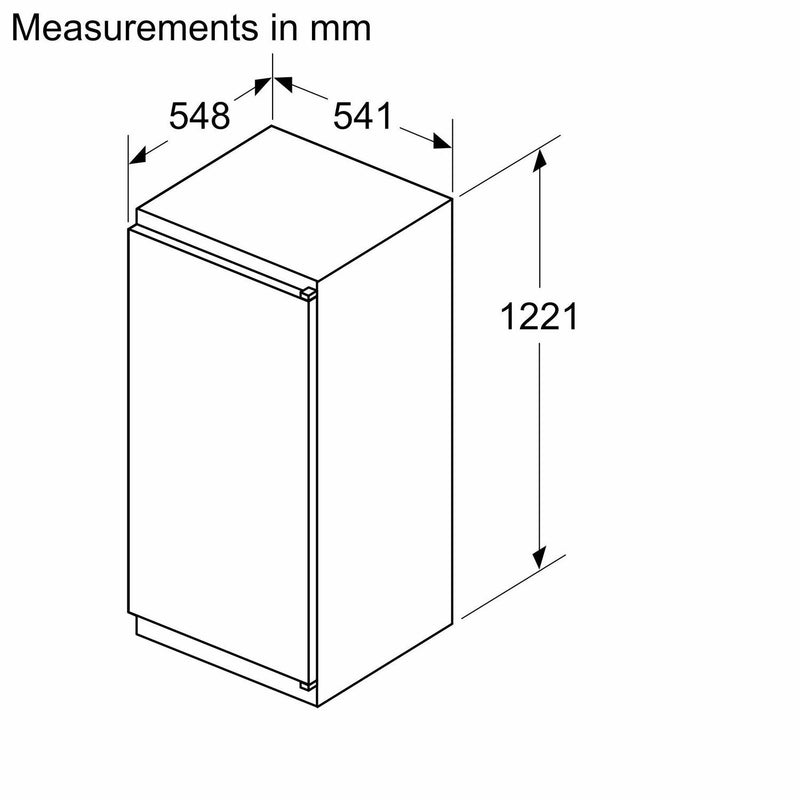 GRADE A2 - Neff N30 204 Litres In-column Integrated Larder Fridge