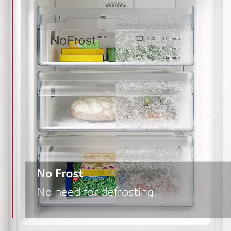 Grade A Neff N50 KI7862SE0G Integrated 260 Litre 60/40 Frost Free Fridge Freezer White