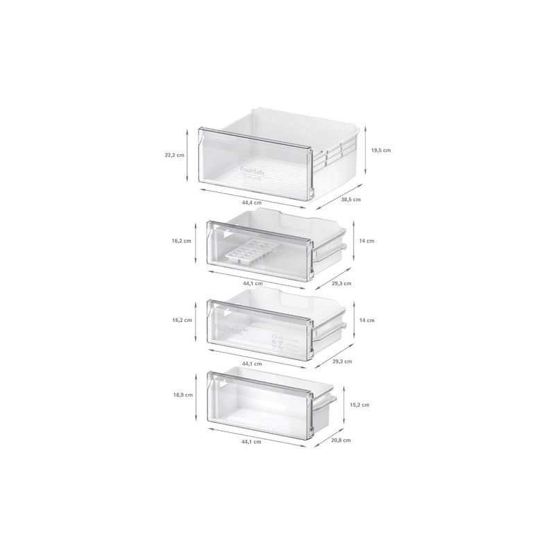 Grade C Neff N30 290 Litre 60/40 Integrated Fridge Freezer - White