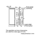 Grade A Siemens iQ100 KI87VNSE0G Integrated 270 Litre 70/30 Low Frost Fridge Freezer White