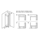 Grade A Siemens iQ100 KI87VNSE0G Integrated 270 Litre 70/30 Low Frost Fridge Freezer White