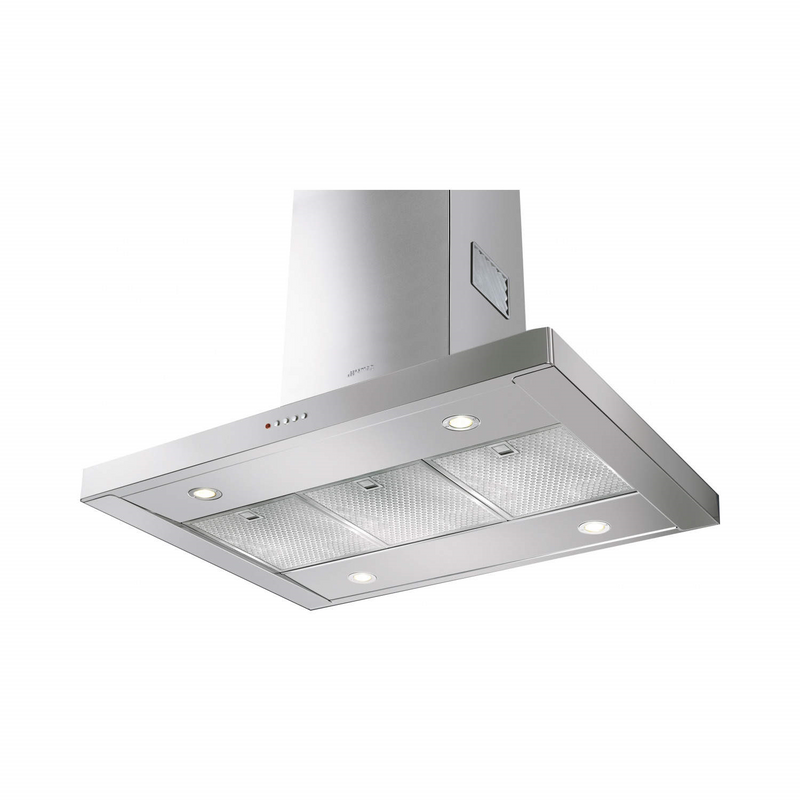 Grade C Smeg KI90XE 90cm Slimline Island Hood Stainless Steel