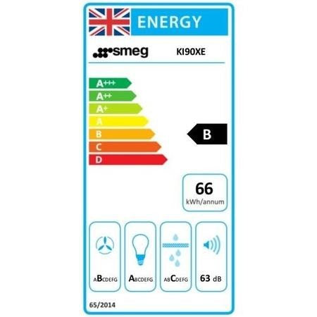 Grade C Smeg KI90XE 90cm Slimline Island Hood Stainless Steel