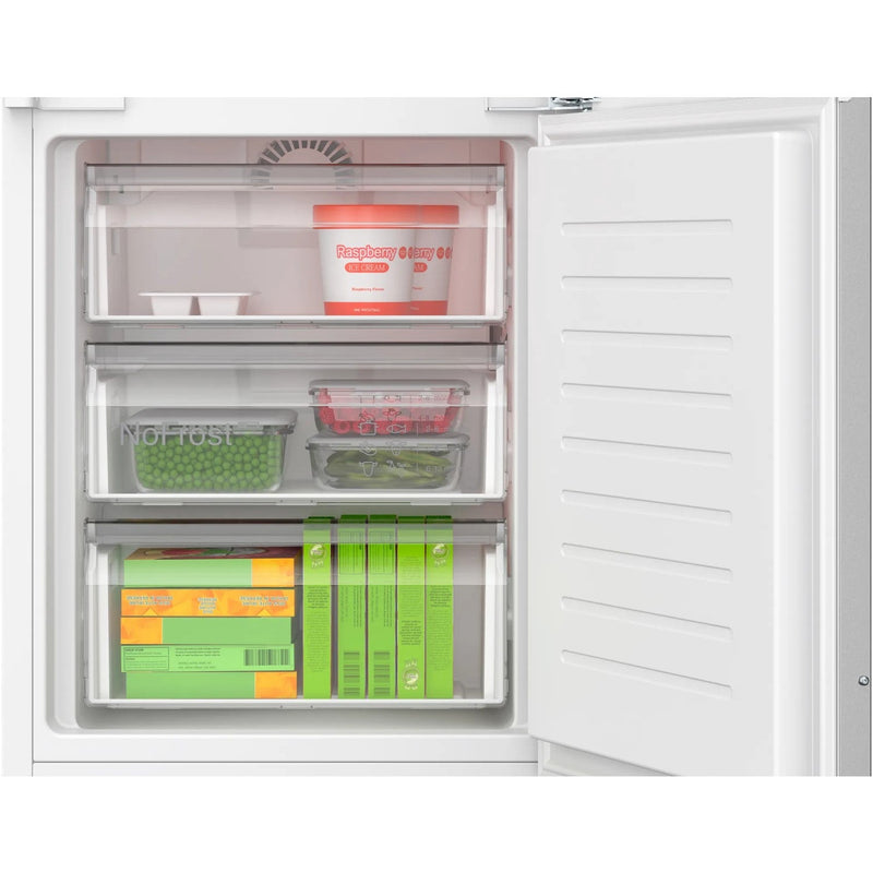 Grade B Bosch Series 4 KIN96VFD0 Integrated 290 Litre 70/30 Frost Free Fridge Freezer White