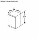 Grade B Bosch Series 2 KIR21NSE0 Integrated 136 Litre In-column Fridge