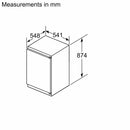 Grade B Bosch Series 2 KIR21NSE0 Integrated 136 Litre In-column Fridge