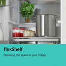 GRADE A2 - Siemens 402 Litre Freestanding Fridge - Black Steel