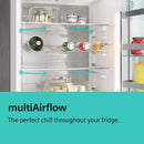 GRADE A2 - Siemens 402 Litre Freestanding Fridge - Black Steel