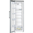 Grade B iQ300 Upright 186x60cm Freestanding Larder Fridge - Anti-fingerprint Stainless Steel