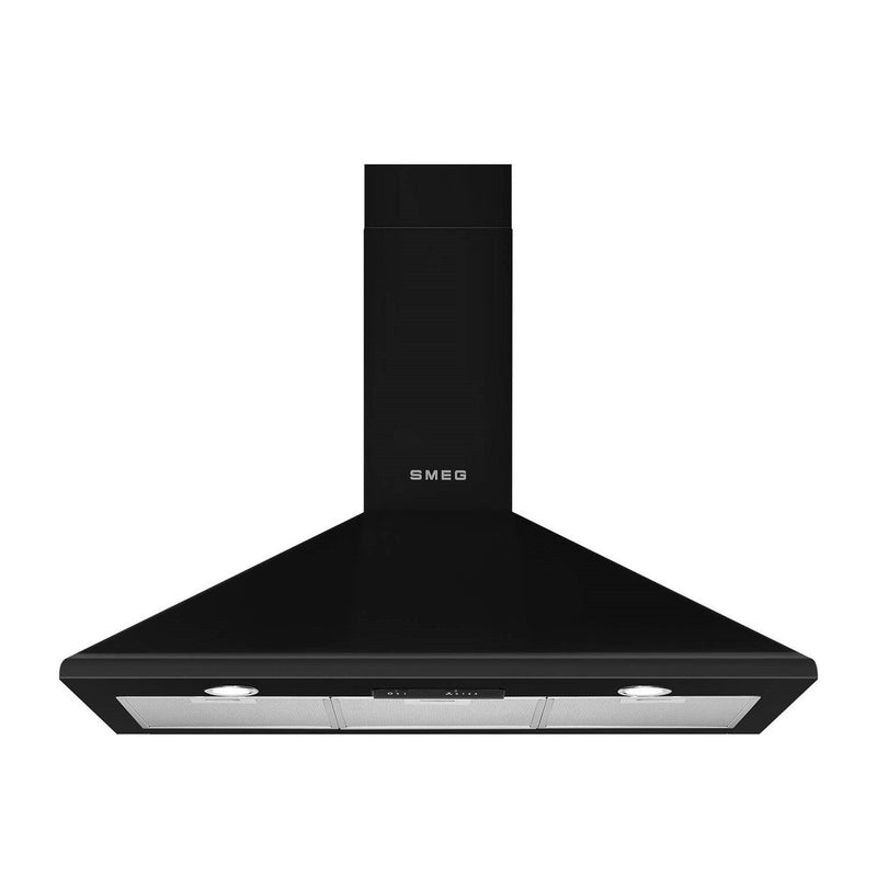 Grade B Smeg KSED95NEE 90cm Chimney Cooker Hood Black