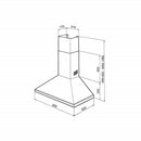 Grade B Smeg KSED95XE 90cm Chimney Hood Stainless Steel