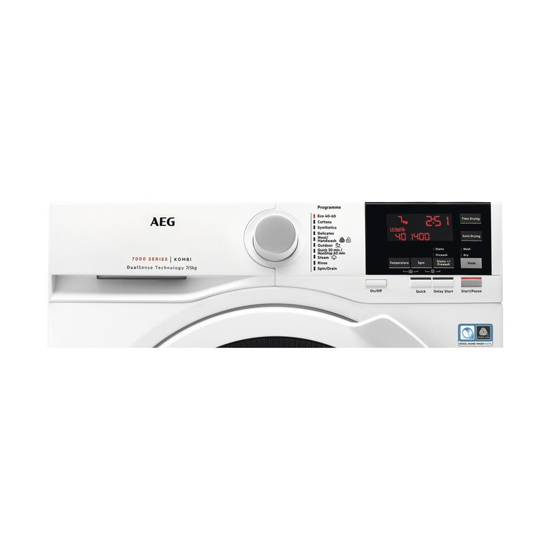 Grade B AEG DualSense L7WBG751R Freestanding 7/5KG 1400 Spin Washer Dryer White
