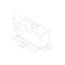 Grade B Elica Lane LANE-80-BLK 72cm Canopy Cooker Hood Black